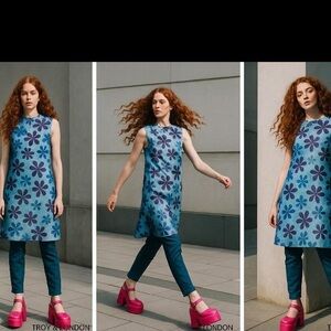 Retro Denim Sheath Dress